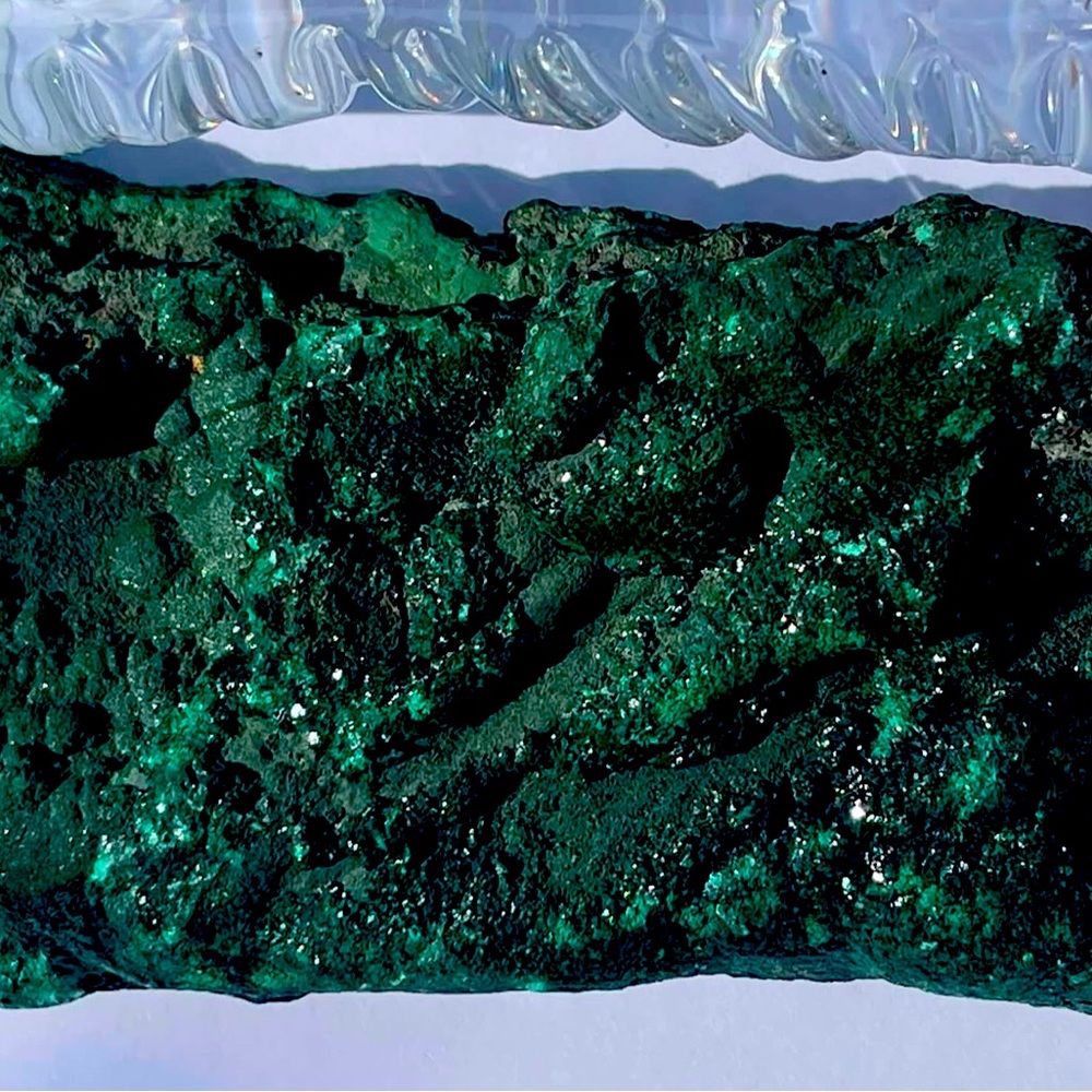 Museum grade malachite straight from Magma copper company 1970s